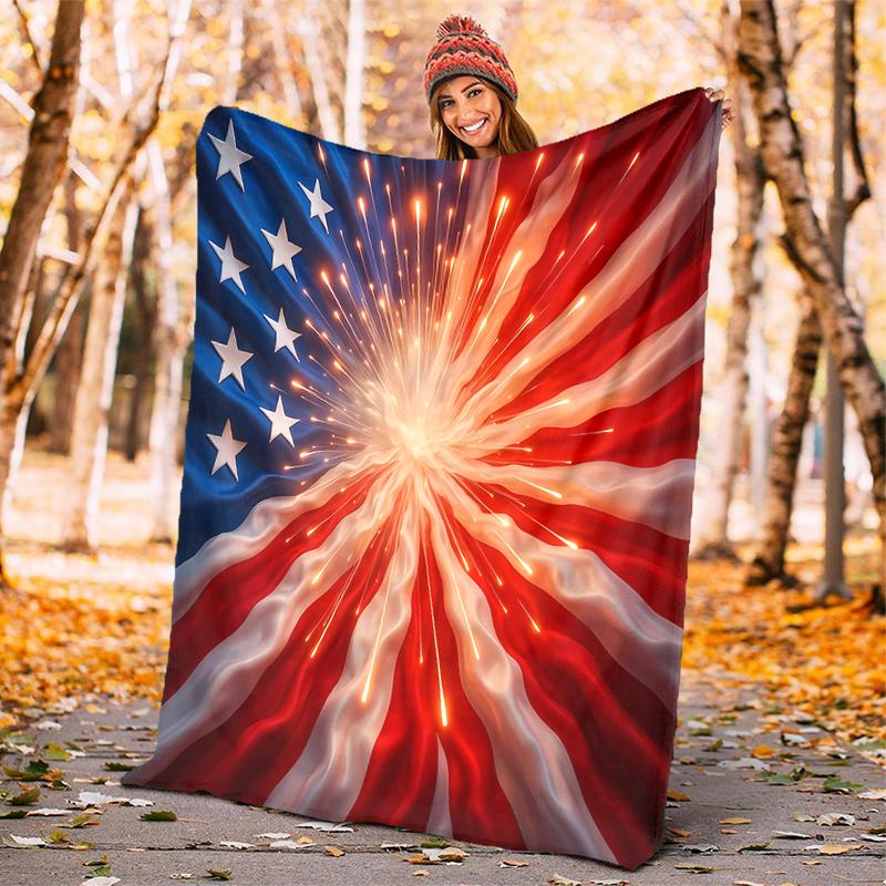 1pc American flag blanket, al season lightweigh Poster blanket home office outdoor nap multifunc Poster blanketional blanket