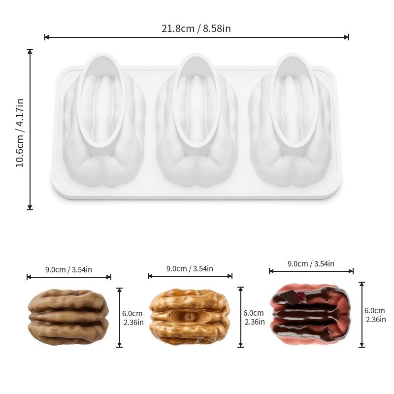 3 6 12 15-Cell Pecan Nuts Design Silicone Chocolate Mold Food Grade Mousse Cake Mould Pastry Tools Kitchen Dessert Bakeware
