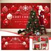 Christmas Garage Door Banner - Winter Snowman and Santa Claus Outdoor/Indoor Decoration Perfect for Christmas