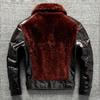 Jacket, Fur, Genuine Leather Jacket, Men's Plus Cotton Slim Leather Jacket, Winter Jacket