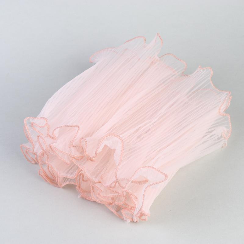 Bouquet Packaging Gauze Wave Edged 27cm Mesh Fabric 4.5 Yards for Elegant Flower Arrangements