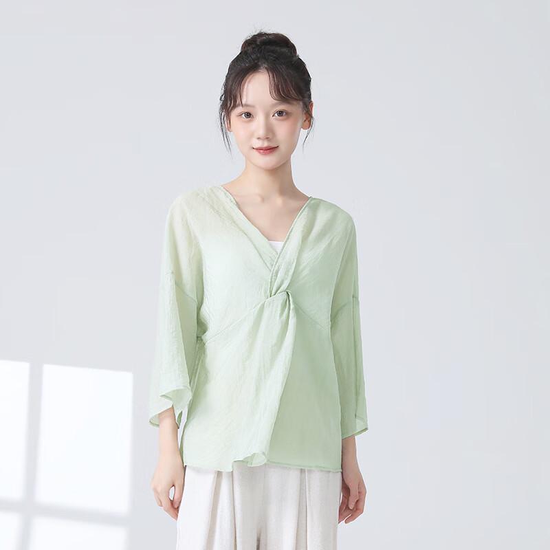 WEZHO Women s Loose Long-Sleeve Modern Dance Cardigan