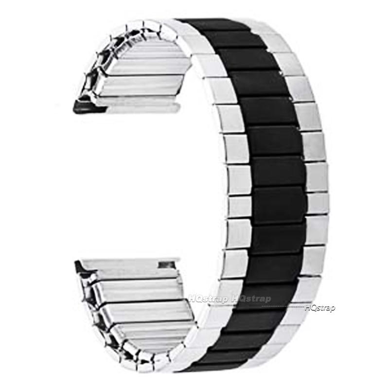 

Metal Bracelet for Huawei Watch 3 Bead Stainless Steel Watchband for Rolex Elastic Telescopic Band for Seiko 22mm Quick Release 22mm&M (shortest 150mm)