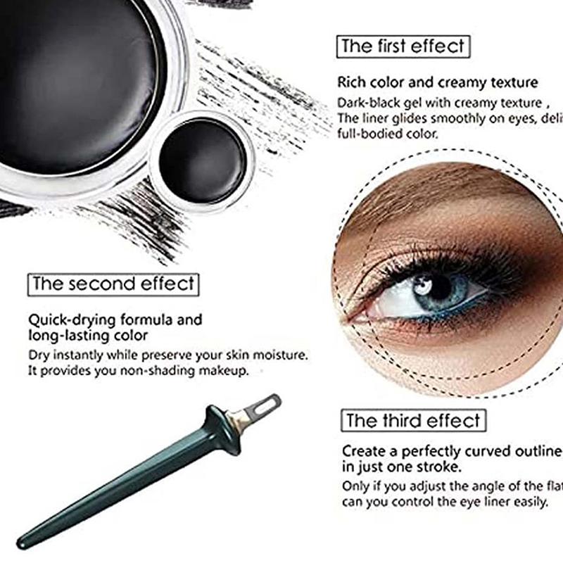 Guide d'eye-liner, gel eye-liner facile et sans glissement, pinceau eye-liner en silicone réutilisable, eye-liner pour les mains tremblantes, eye-liner 2024