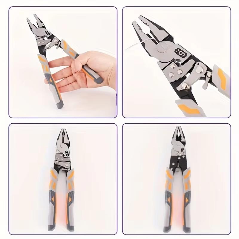 Cleste Nou cu Clichet Autoblocant Tăietor de Sârmă Multifuncțional 9 Inch Cleste Electrician Grad Industrial Scule de Mână cu Economie de Efort