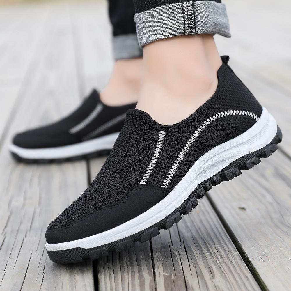 2025 new spring and summer one-pedal mesh breathable outdoor sports shoes comfortable walking casual shoes