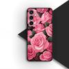 Cover Red Rose Flower Elegant Bloom Pink Peony Phone Case for Samsung Galaxy S25 S24 S23 FE Ultra Plus S7 Edge S25+ S23+ A56 5G