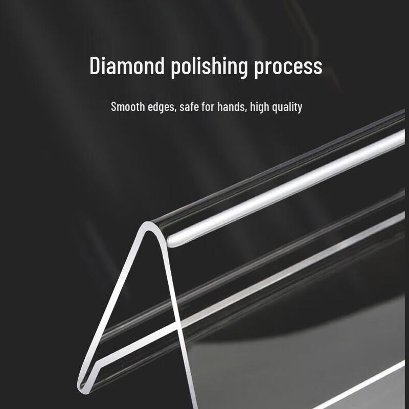 Transparent Acrylic V-Shaped Table Sign
