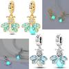 Original 925 Silver Angel Charms Girl Bow Pendants Zirconia Silicone Rubber Stopper Bead Fit Bracelet Necklace Jewelry