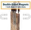 Resafy Magnetic Knife Block Knife Stable Board Holder Magnetic Stand with Strong Reinforced Magnets On Both Sides and Feet Display, Rack, Non-Slip