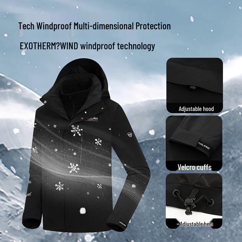 Northland Men's 3-in-1 Fleece Outdoor Jacket