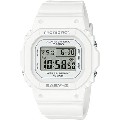 Montre Carrée pour Femme Baby-G BGD-565U-7JF [Série BABY-G BGD-565] Résine Blanche Digitale
