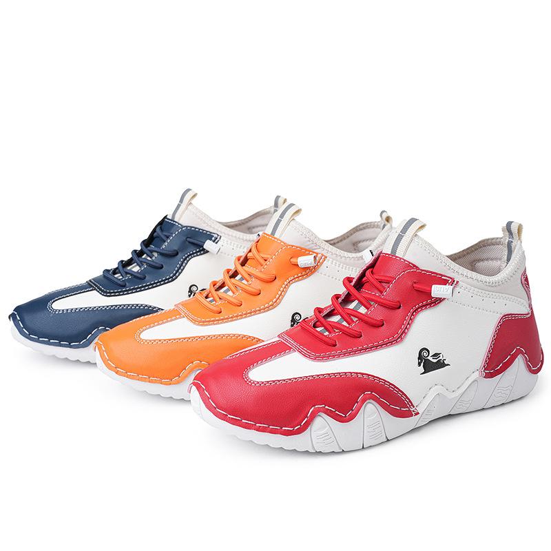 Fashion New 2025 Fashion Design Ankle Boots Madam Outdoor Casual Leather Shoes Breathable Comfortable Autumn Hot Selling Flat Sneakers