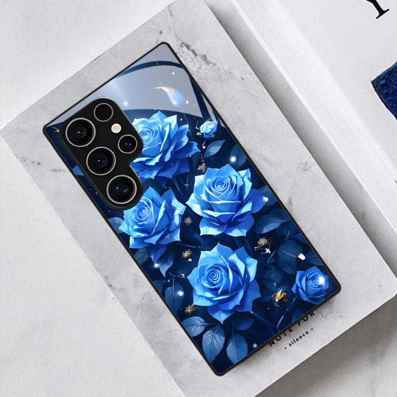 Coque de téléphone de luxe exquise Verre TPU pour Samsung Galaxy S26 S25 S24 S23 S22 S21 FE, Ultra, Plus Résistante aux chutes