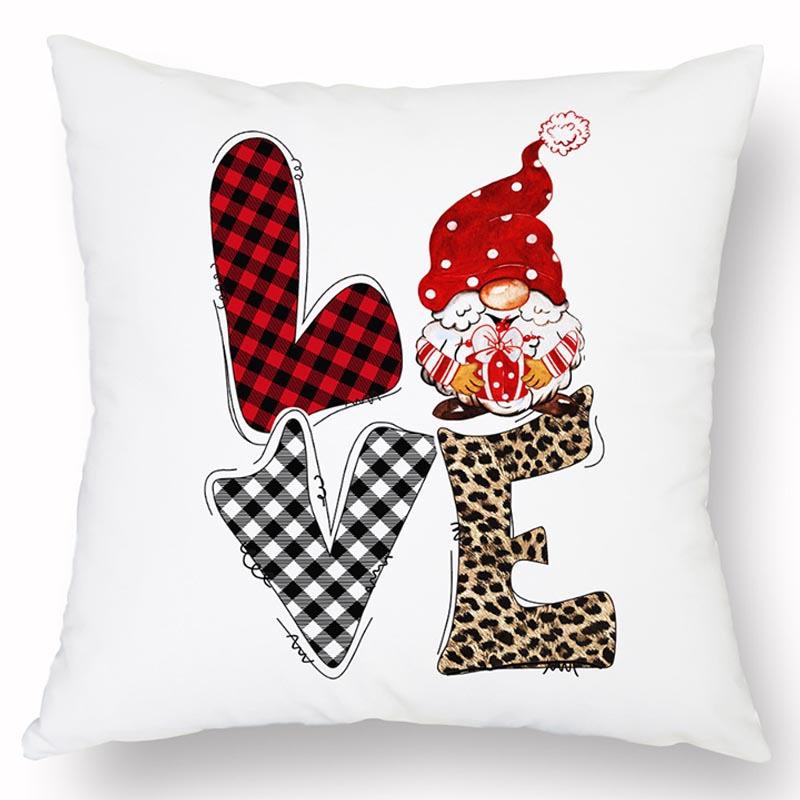 Νέα Χριστουγεννιάτικη Λινή Τυπωμένη Μαξιλαροθήκη Σπίτι Καναπές Σαλόνι Διακοπές Ανθεκτικό στη Βρωμιά Μαξιλάρι