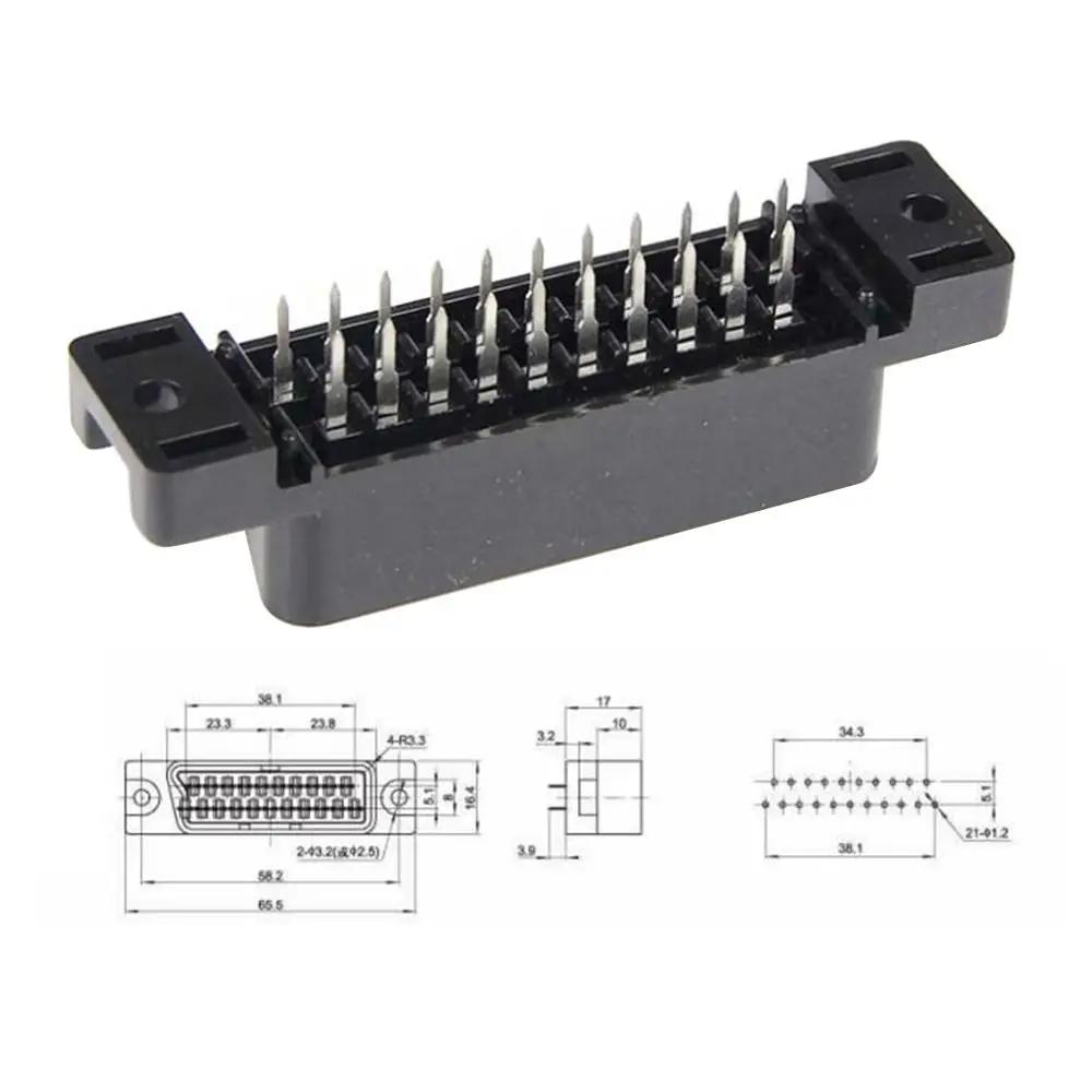 CS Type SCART Socket Connect Port Socket Interface Female Slot Female Socket Connector High quality Double Row Connector