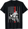 American USA Flag ATV Four Wheeler Quad Bike Brap Gift Unisex T-Shirt
