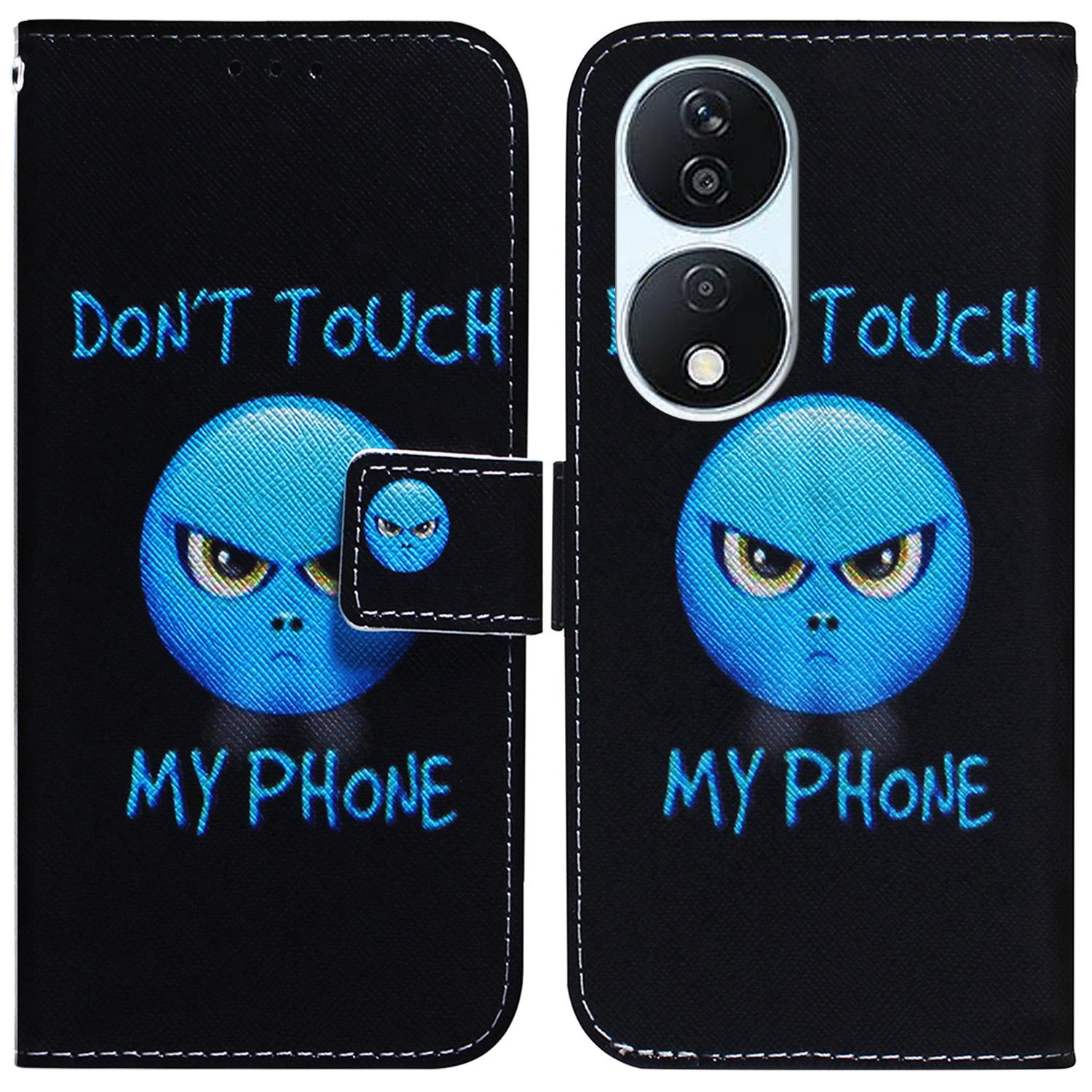 

For Honor X7b 4G/90 Smart/Play 50 Plus 5G Leather Case Pattern Printing Wallet Phone Cover I