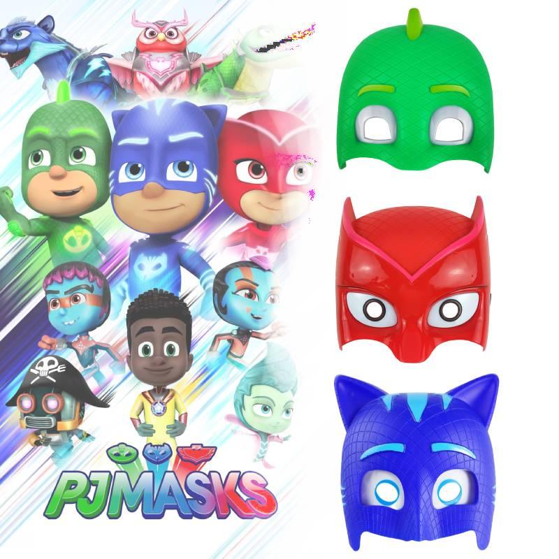 Máscaras que brilham no escuro dos Pj Masks para festa de Halloween