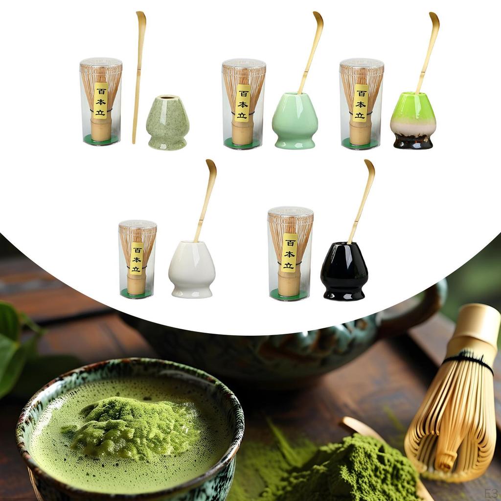 Japanskt Matcha-set Moderna teverktyg Tillbehör Bambuvisp, Keramisk visp