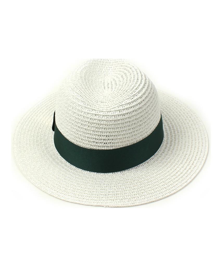 Yunibeosyeolkemiseuteuli Green Line Summer White Fedora Summer Fedora