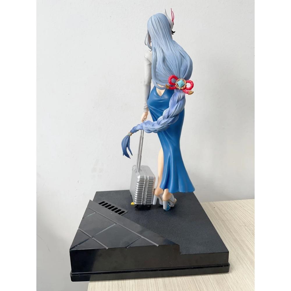 45CM Genshin Impact Shenhe Mädchen Figur Hart-PVC Anime Actionspiel Statue Spielzeug Erwachsene Sammlungsmodell Puppe Geschenk
