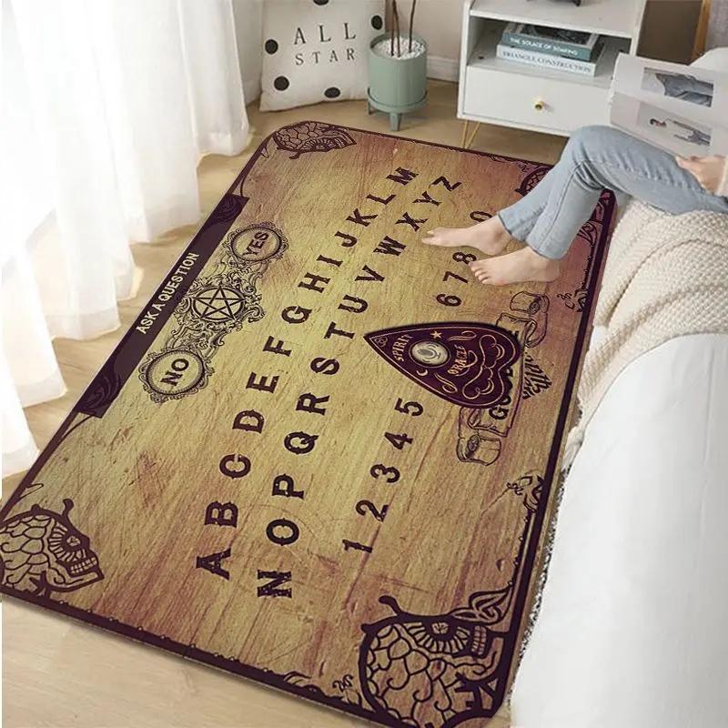 Halloween Ouija Board Indoor Long Rugs Nordic Style Home Doormat Bathroom-Toilet Mats Bedroom Toilet Rug