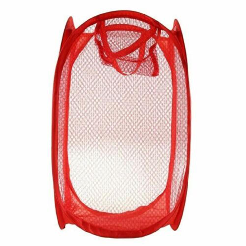 High Quality Lightweight Fashion Clothes Basket Mesh Bag Dirty Foldable Toys Hamper Holder Large Laundry Organizer