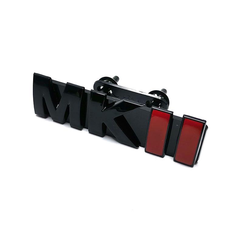 Gloss Black MKII Grill Outlet Letter Logos GOLF 2 Trunk Emblem MK2 3D Car Stickers