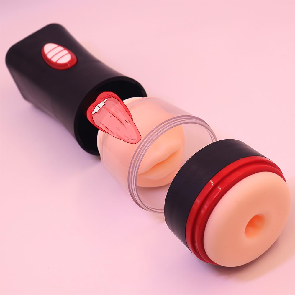 Automatic Blowjob Male Masturbators For Men Real Adult Goods 18 Sucking Machine Men's Silicone Vagina Doll Sexy Masturbation Toy