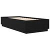 Bed Frame Black Oak 80 x 200 cm Engineered Wood
