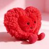 Soft Heart Plush Stuffed Toys Cute Smiling Red Pink Heart Dolls Adorable Valentine's Day Gift Plushies for Girlfriend Home Decor Premium Quality