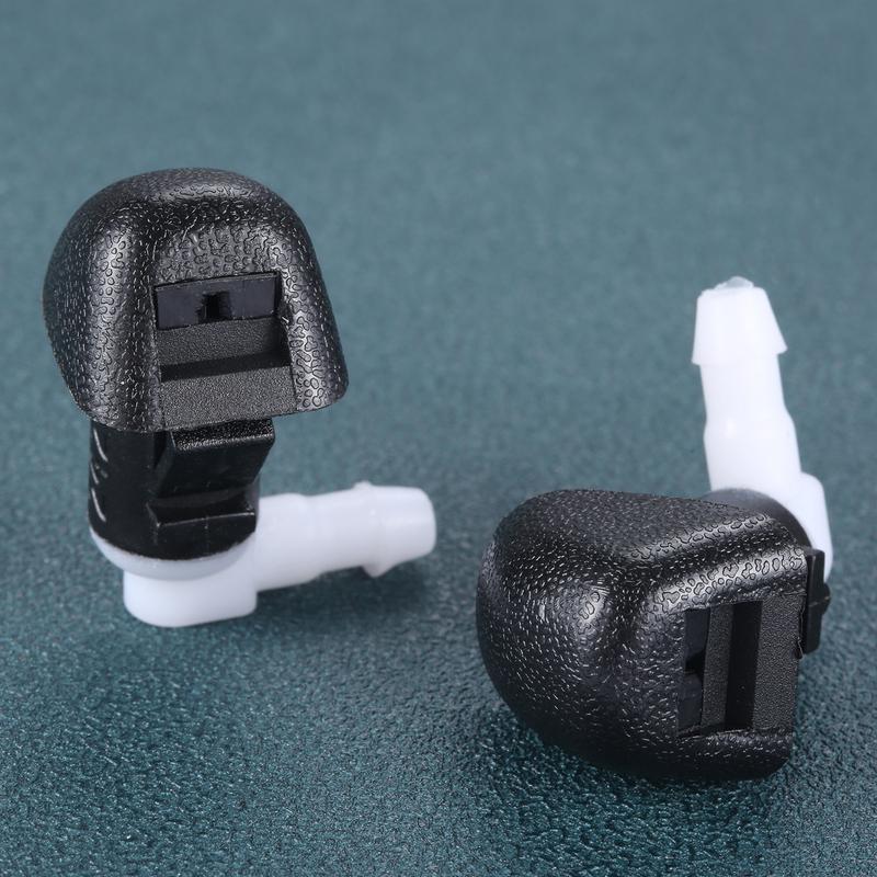 

2Pcs Black Car Front Windshield Washer Jet Nozzles 76810-TK8-A01 76810TK8A01 Fit For Honda Odyssey 2011-2013 Car Accessories