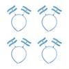 QX2E Cheerful Set Of 4pcs Team Spirit Headbands Headwears For Various Party Occasion