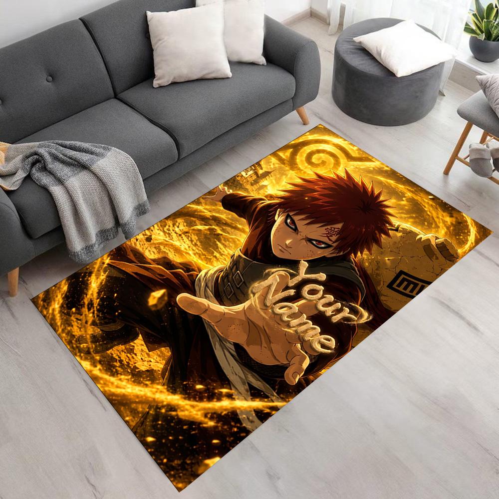 Naruto Character Customize Text Carpet Suitable for Decorate room Entryway Playrooms Game Room Anti-slip Rug Office home decor
