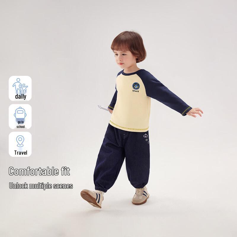 JELLYBABY Boys' Raglan Sleeve Long-Sleeve T-Shirt