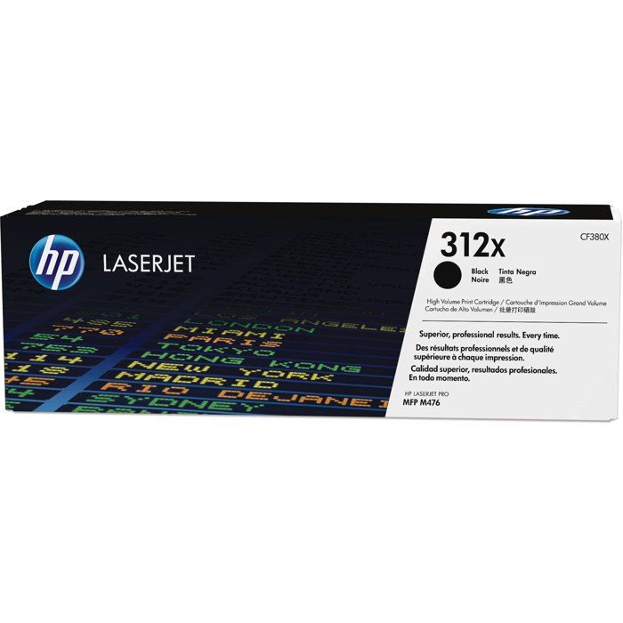 Cartouche de toner HP 312X - Noir - 4400 pages - pour Color LaserJet Pro MFP M476