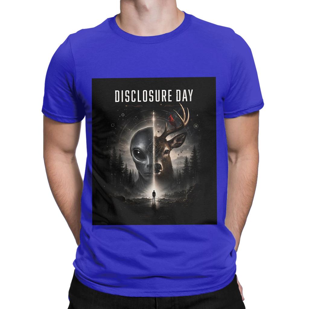 Disclosure Day painting logo poster Funny Graphic 100 Cotton TShirt Disclosure Day Tees Tops For Unisex