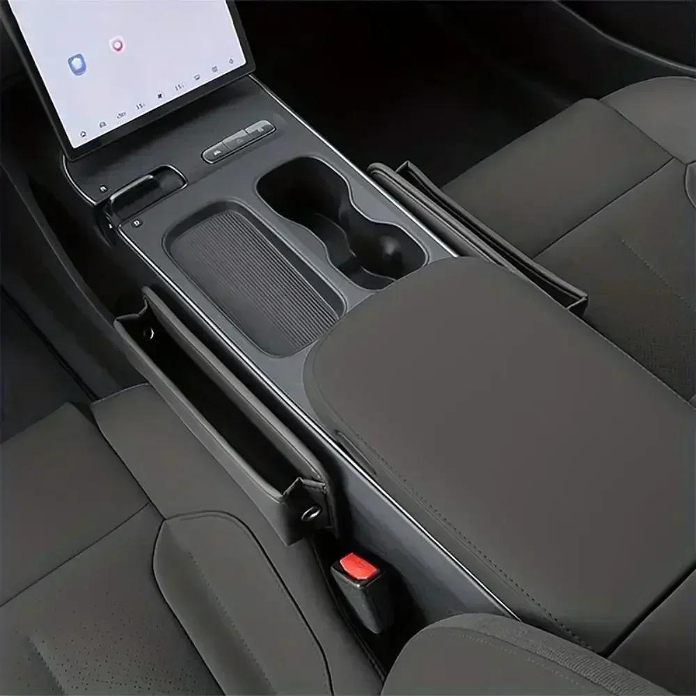 1pc Universal Car Seat Gap Organizer Auto Console Side Pocket Seat Crevice Storage Box Interior Accessory