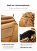 Men's High-Top Wheat Safety Shoes: European Standard, Anti-Smash, Anti-Pierce, Wear-Resistant, Durable Leather with Zipper Style.