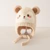 Cartoon Kids Earflap Beanie Thick Plush Lined Infant Winter Cap Toddler Warm Hat  Cold Weather