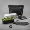 LocknLock Slim Lunch Box Set with Carry Pouch and Chopsticks Korean Portable Bento Meal Set 3 Colors