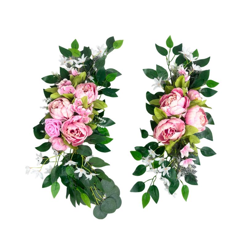 

Rose Artificial Flowers Wedding Arch Kit Boho Dusty Rose Blue Eucalyptus Garland Drapes For Wedding Decorations Welcome Sign розовый