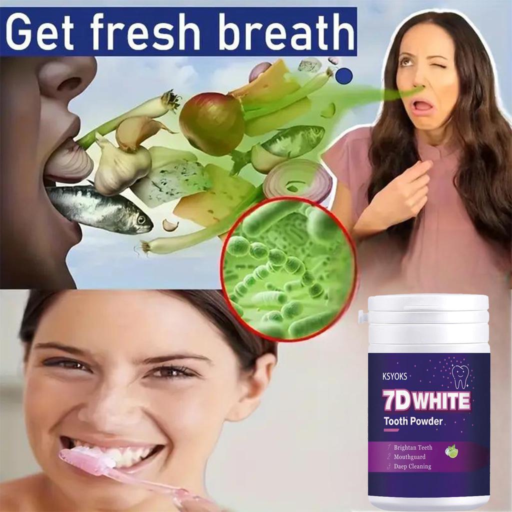 Tooth powder, brightening teeth, oral protection, deep cleaning, fresh breath