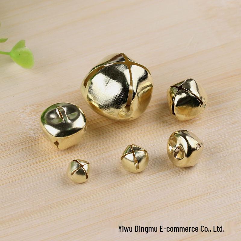 

Light Gold Cross Bell Christmas Wreath Decoration 10MM