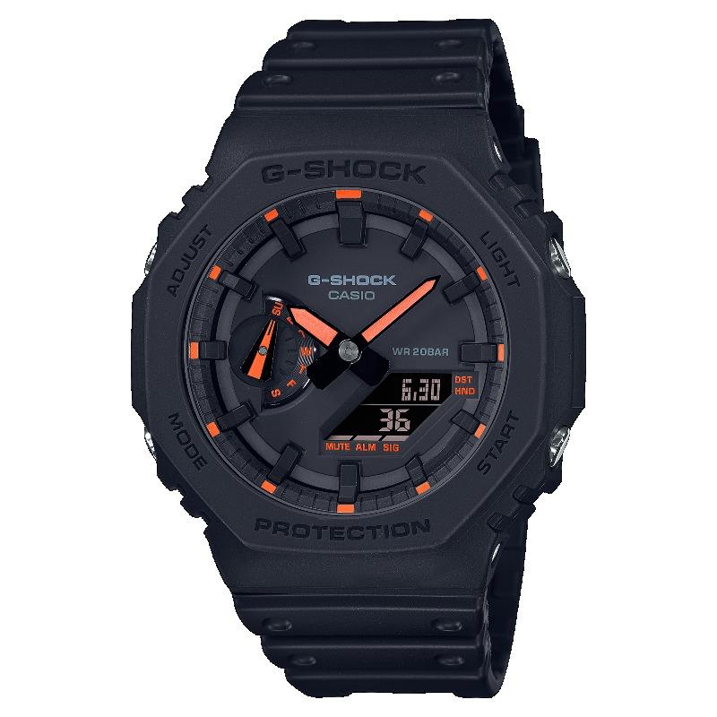 Casio Men s Resin 200M Water Resistant Digital Shock Resistant Quartz Watch GA-2100-1A4