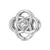 Original Charms Beads Silvering Concentric Knot Romantic Freedom Eternal Wish Charms Pendant DIY Bracelet Jewelry Making