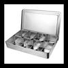 304 Stainless Steel Six-Compartment Seasoning Box with Lid