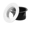 White Round Air Vent Louver Grille Cover Outlet Adjustable Exhaust Vent Ducting Ventilation Grilles 75/100/125mm Air Vent Cover