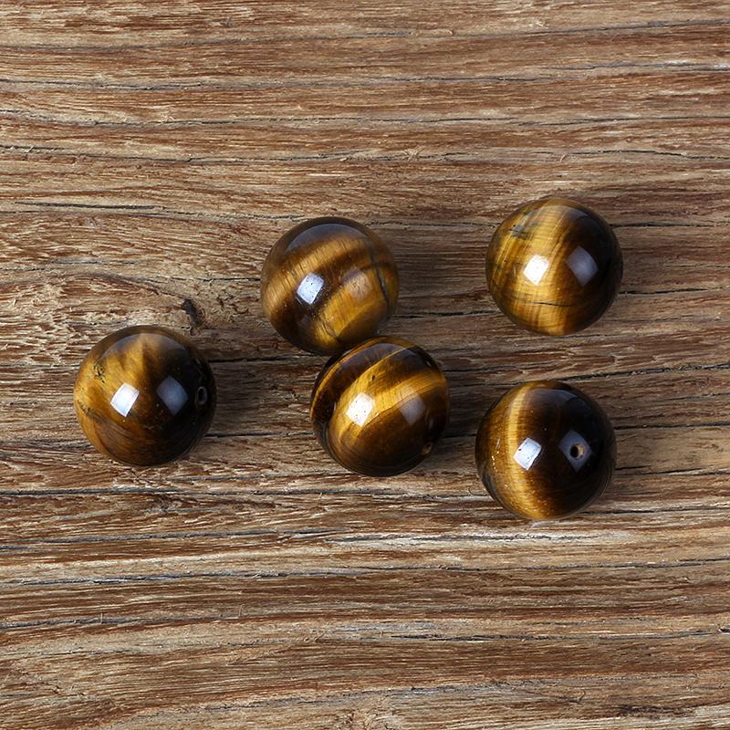 4-20mm Natural Yellow Tiger Eye Beads 5A+ Round Loose Spacer for DIY Bracelet Jewelry Making Accessories Pack of 5